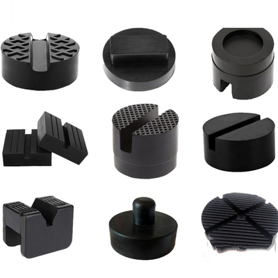 Hot Sell Black Slotted Frame Rail Floor Jack Rubber Pad for Pinch Weld Side