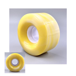 Customize Roller Skate Wheels 58mm PU Wheel Yellow Color