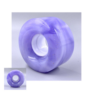 PU Wear-Resistant Roller Skates Wheel 58*32mm Tropical Purple Color