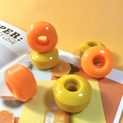 China manufacture 102A 55D 52MM H shape white custom oem blank street skateboard skate board wheels