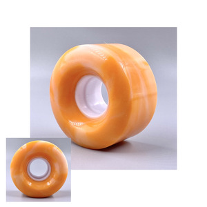 Roller Skating Wheels Replacement with Bearings ABEC-9 Orange Color