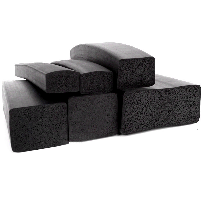 Square Silicone Extrusion Foam Rubber Sponge Seal Strip